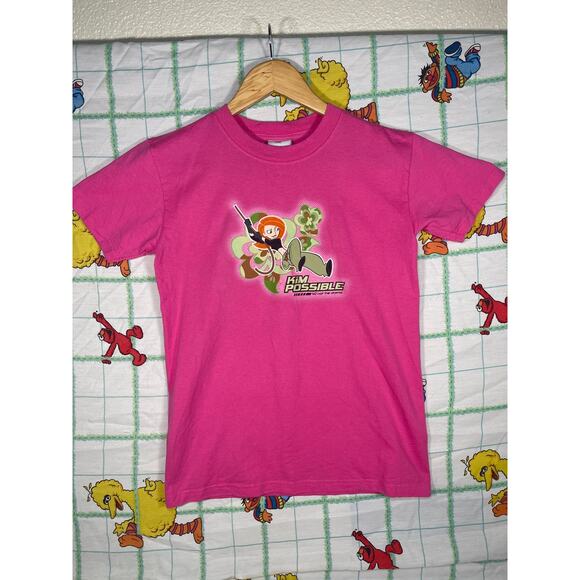 Vintage Y2k Kim Possible Disney channel Cartoon t shirt size youth medium - Picture 1 of 3